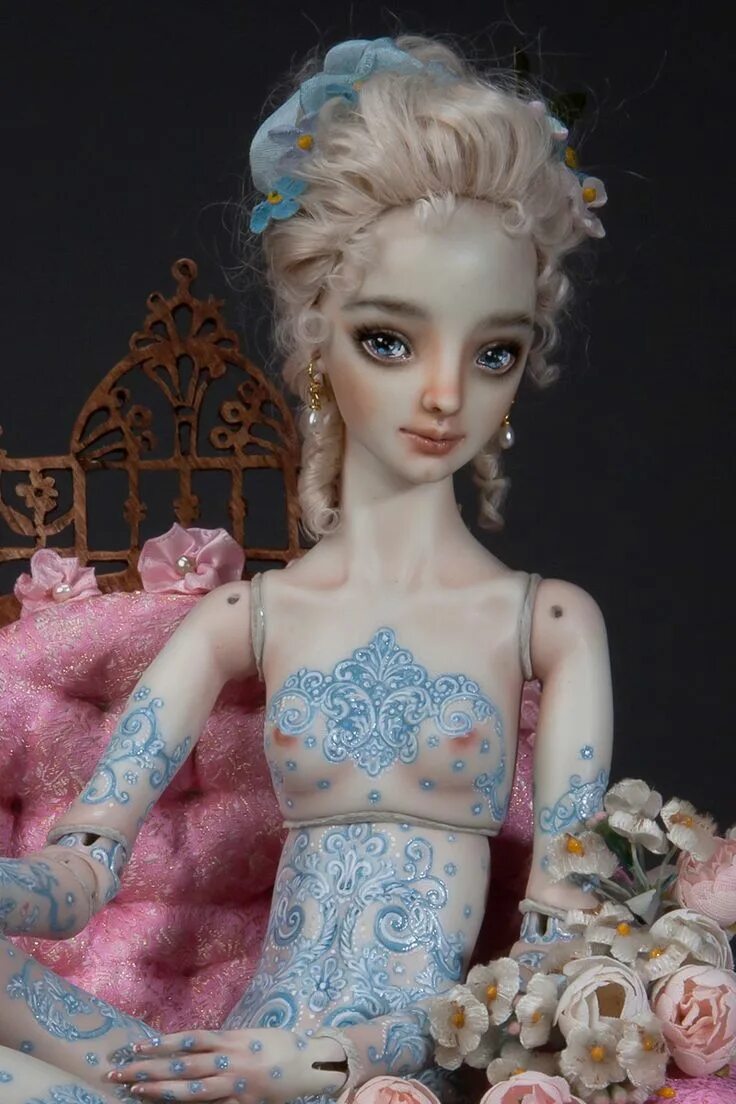 Куклы марины бычковой фото Pin by Татьяна on EnchantedDoll Enchanted doll, Vintage millinery flowers, Bronz