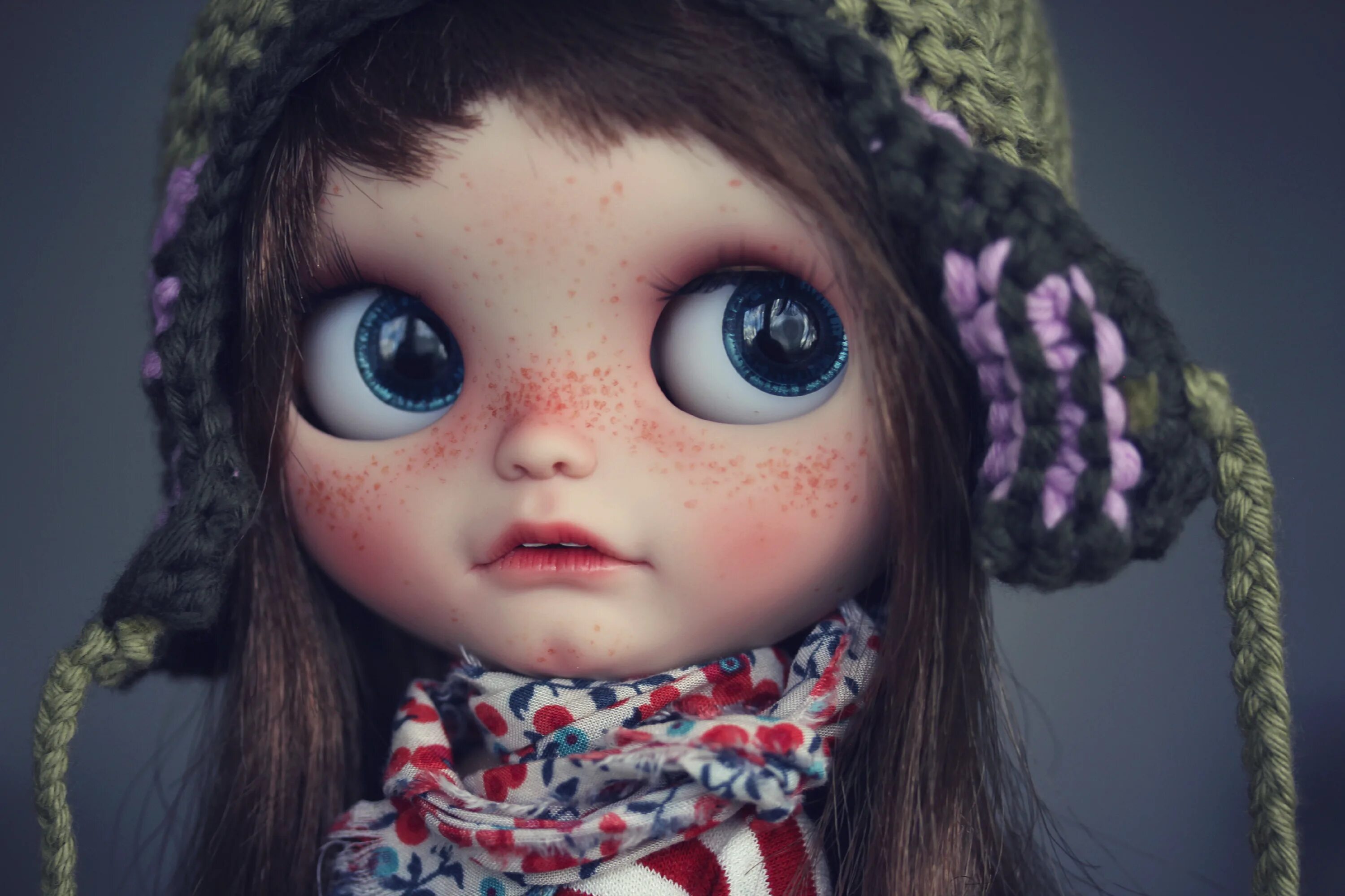 Куклы на аватарку фото Wallpaper : cute, doll, teeth, carving, lips, Blythe, freckles, custom, rbl, mar