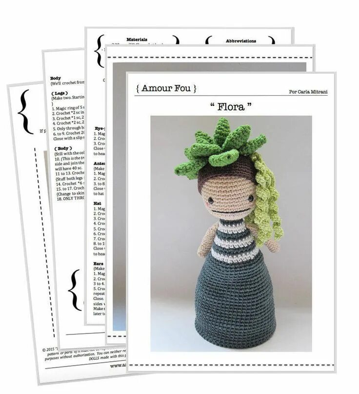 Куклы перевертыши крючком со схемами и описанием Flora, the Succulent Crochet Pattern by amour Fou - Etsy Crochet patterns, Croch