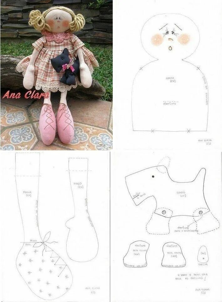 Куклы ручной работы из текстиля выкройки free pattern Sewing dolls, Doll patterns, Felt dolls