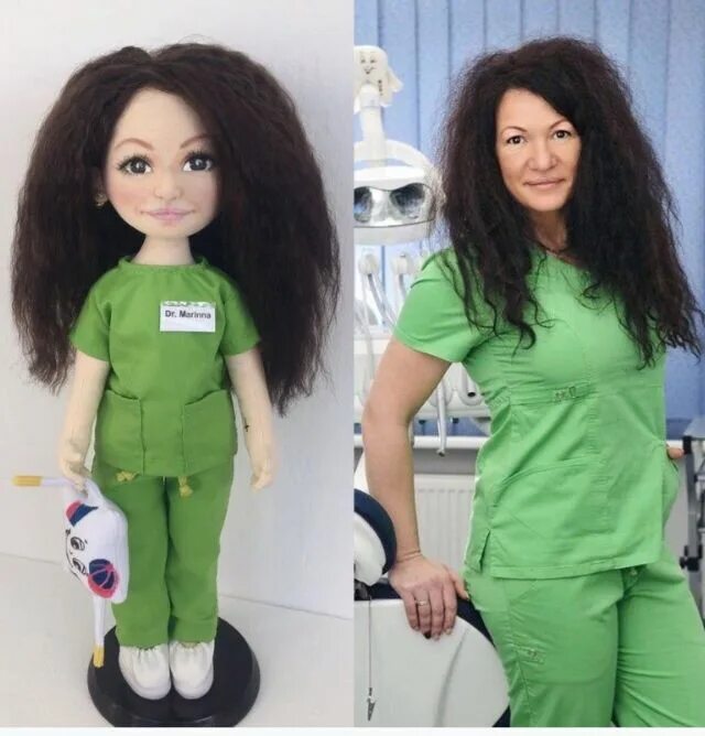 Куклы ручной работы по фото на заказ Кукла с человеческим лицом