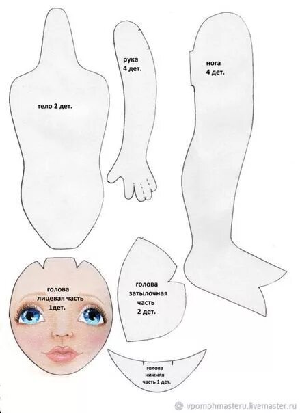 Куклы ручной выкройки Фотография Fabric doll pattern, Fabric dolls, Rag doll tutorial