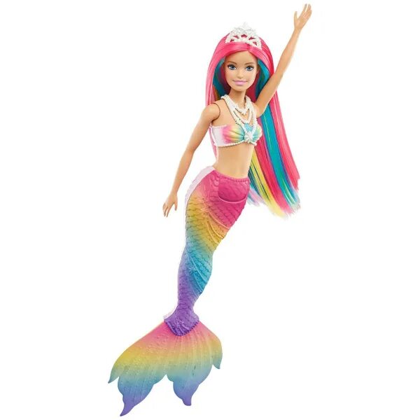 Куклы русалки фото Кукла Mattel Barbie Дримтопия Русалка, меняющая цвет в воде, GTF89 - купить с до
