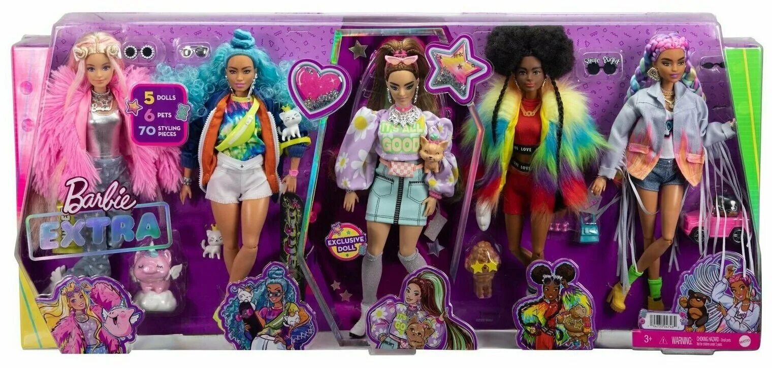 Куклы с аксессуарами фото Куклы Barbie Extra - купить по низкой цене на Яндекс Маркете