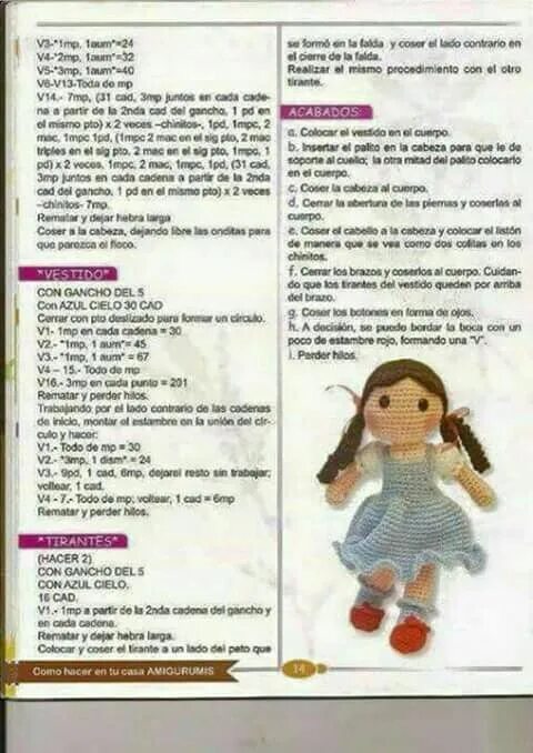 Куклы спицами схема бесплатно Pin by Selva Suarez on amigurumis Knitting dolls free patterns, Crochet baby pon