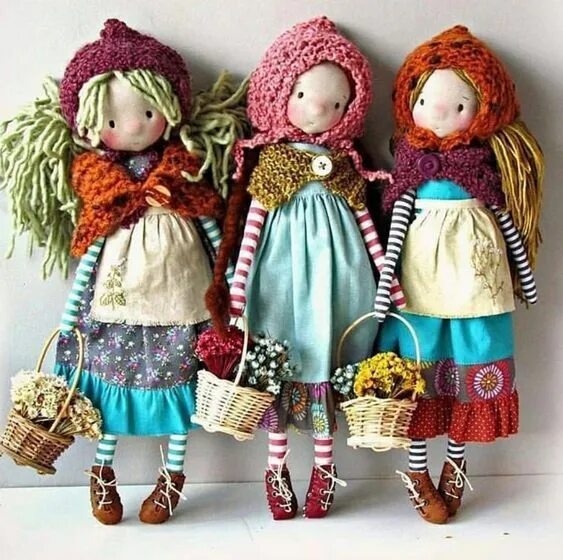 Куклы своими руками фото ♥ ️♥ ️♥ Cute dolls, Dolls handmade, Soft dolls