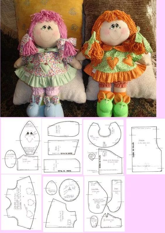 Куклы своими руками фото инструкция Schnittmuster Puppe: Homemade dolls, Diy rag dolls, Diy doll