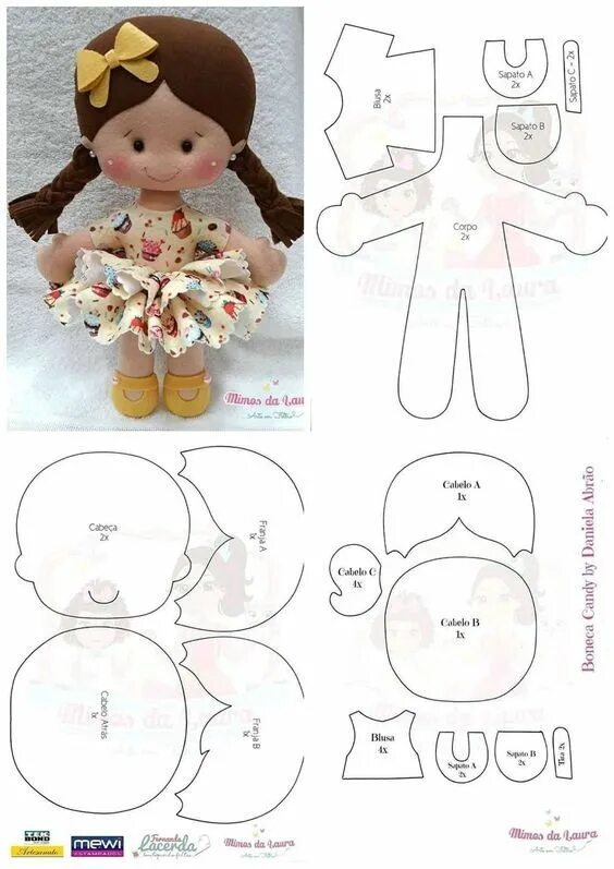 Куклы своими руками схемы Куклы Игрушки Выкройки's photos Felt doll patterns, Felt doll pattern, Felt doll