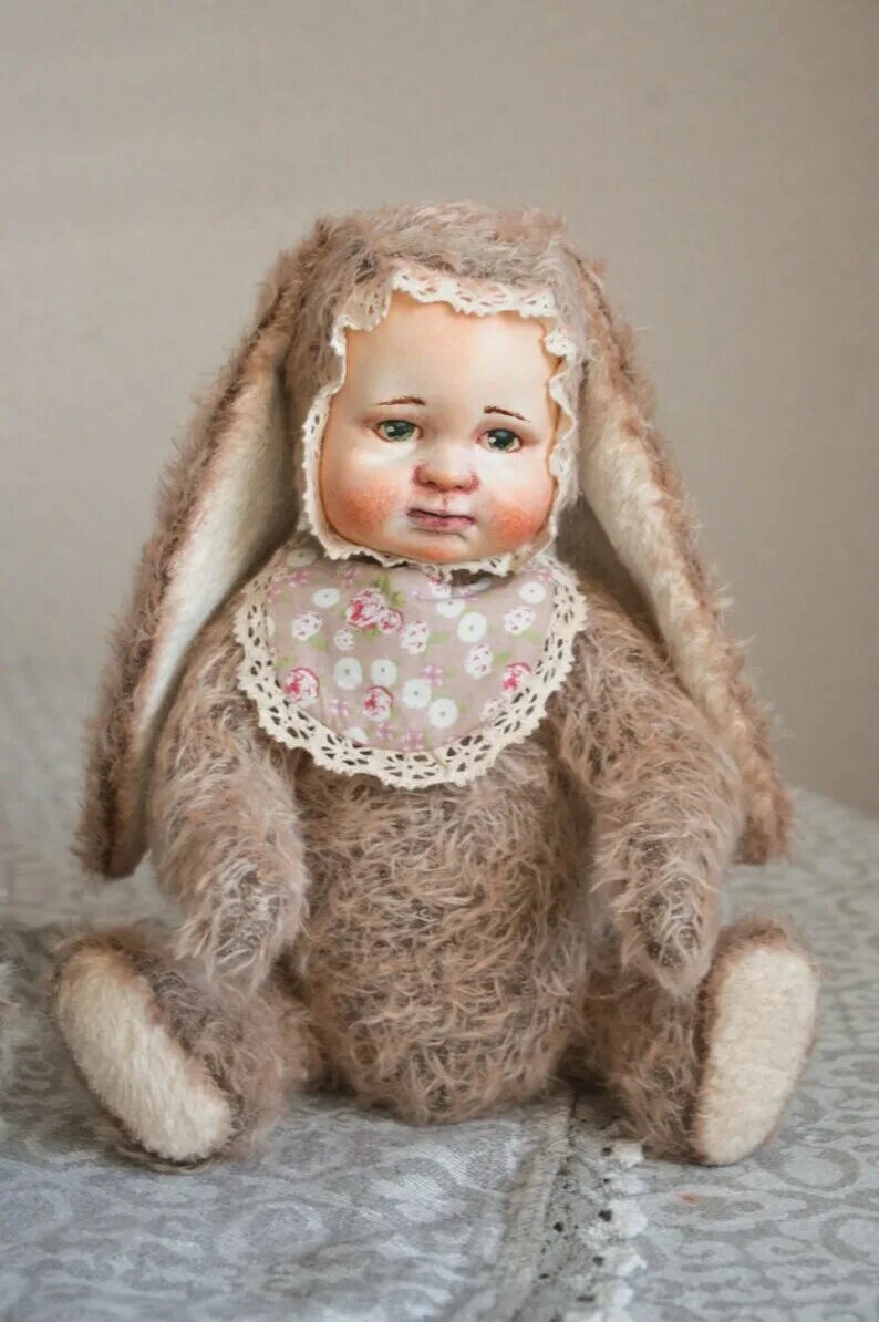 Куклы тедди фото Alicia Teddy Doll. Bunny. Doll. Clay doll. Teddy doll. Banny Etsy