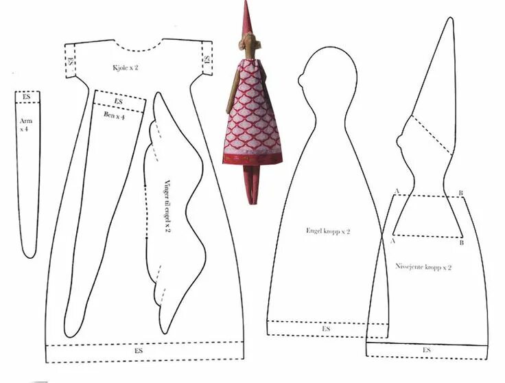 Куклы тильда выкройки с выкройками одежды набор DOUDOU PATRON PATTERNS ET CIE - 1 et 2 et 3 DOUDOUS * PATRONS* PATTERNS * GABARI