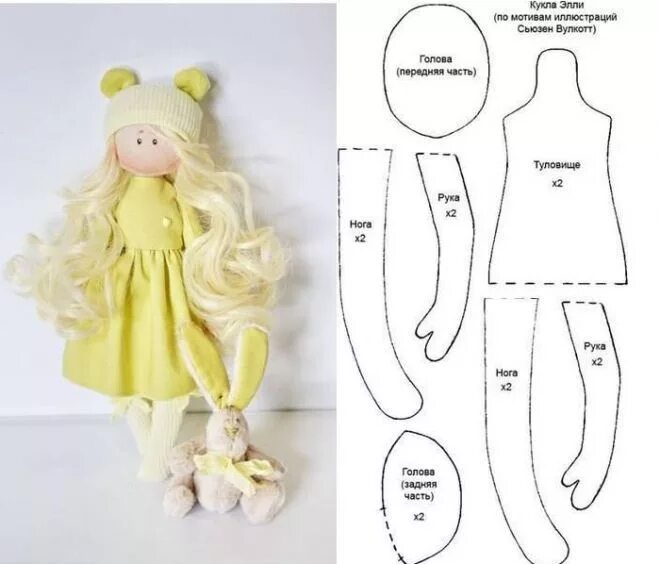 Куклы тильды своими руками из ткани выкройки Pin em Amigurumi-Soft Dolls & Toys