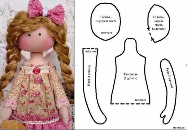 Куклы тильды своими руками из ткани выкройки Pin em muñecas