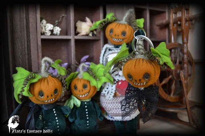 Куклы тыквы фото Zlata's fantasy dolls - Pumpkins Artist Teddy
