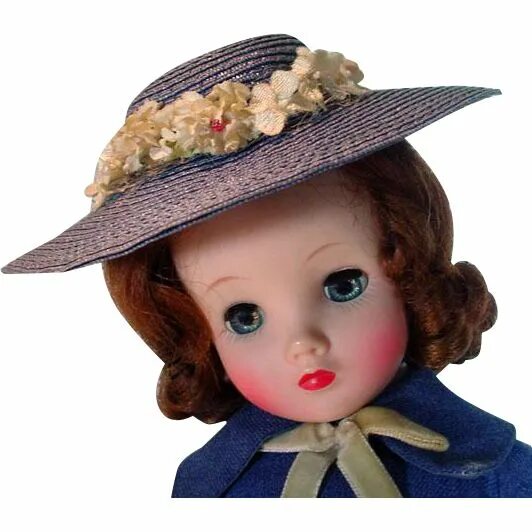 Куклы в черных шляпках фото Vintage Madame Alexander Elise Doll in Original Ensemble, 1950's Madame alexande