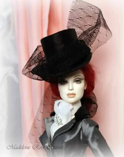 Куклы в красивых шляпах фото Let’s Make a Silk Top Hat! Hat tutorial, Fashion dolls, Doll hat