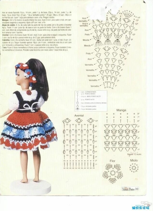 Куклы вязаные крючком одежда схемы Pin de milena en Barbie Cómo tejer, Muñecas de crochet, Ganchillo