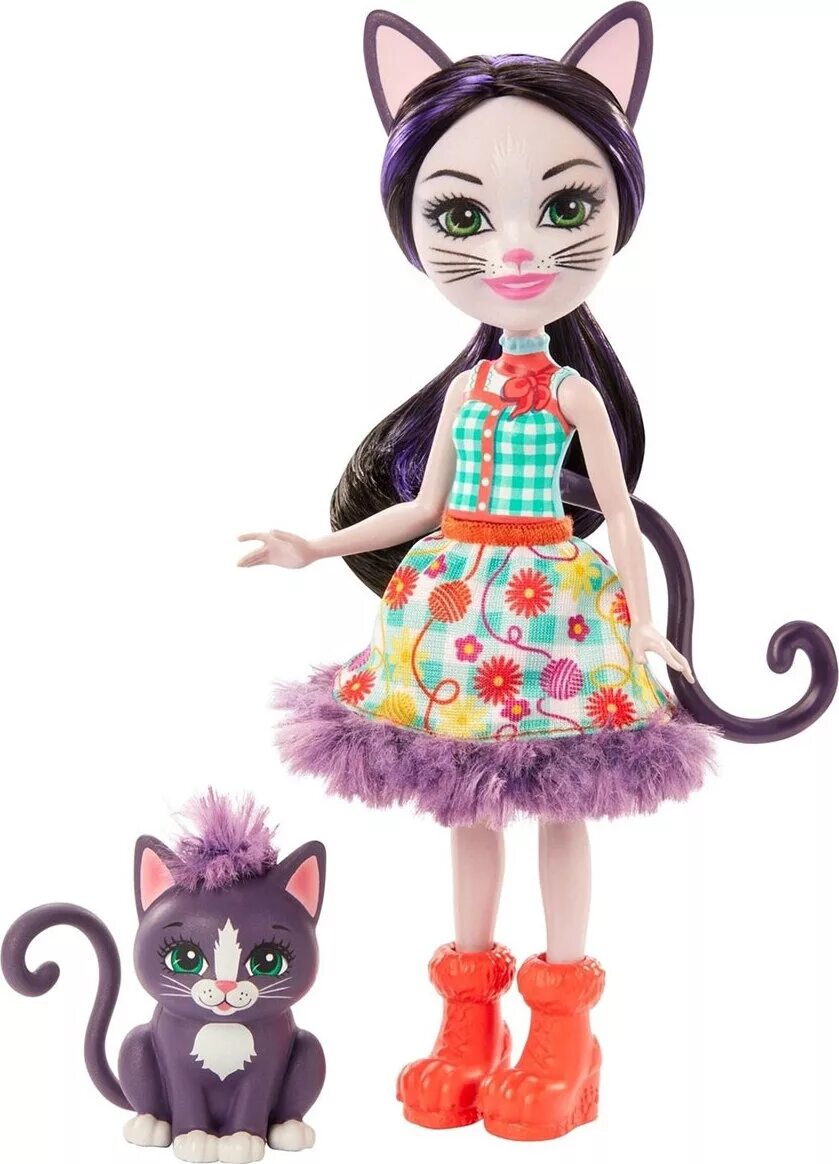 Куклы животных фото Игровой набор с куклой Enchantimals Кошка Сиеста Кэт и Клаймбер (Ciesta Cat & Cl