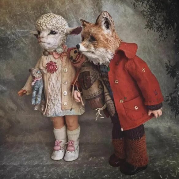 Куклы животных фото Annie Montgomerie’s Surreal, Anthropomorphic Figures - Hi-Fructose Magazine Anim