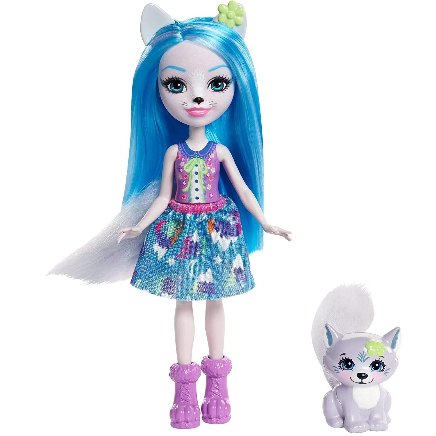 Куклы животных фото Кукла Энчантималс (Enchantimals Winsley Wolf Doll & Trooper Figure) Винсли Вульф