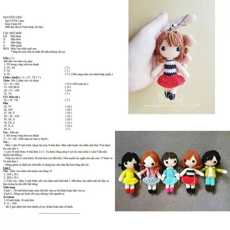Куколка вязаная крючком описание и схемы Disney Princess - Free Crochet Pattern - Salvabrani Crochet dolls, Crochet doll 