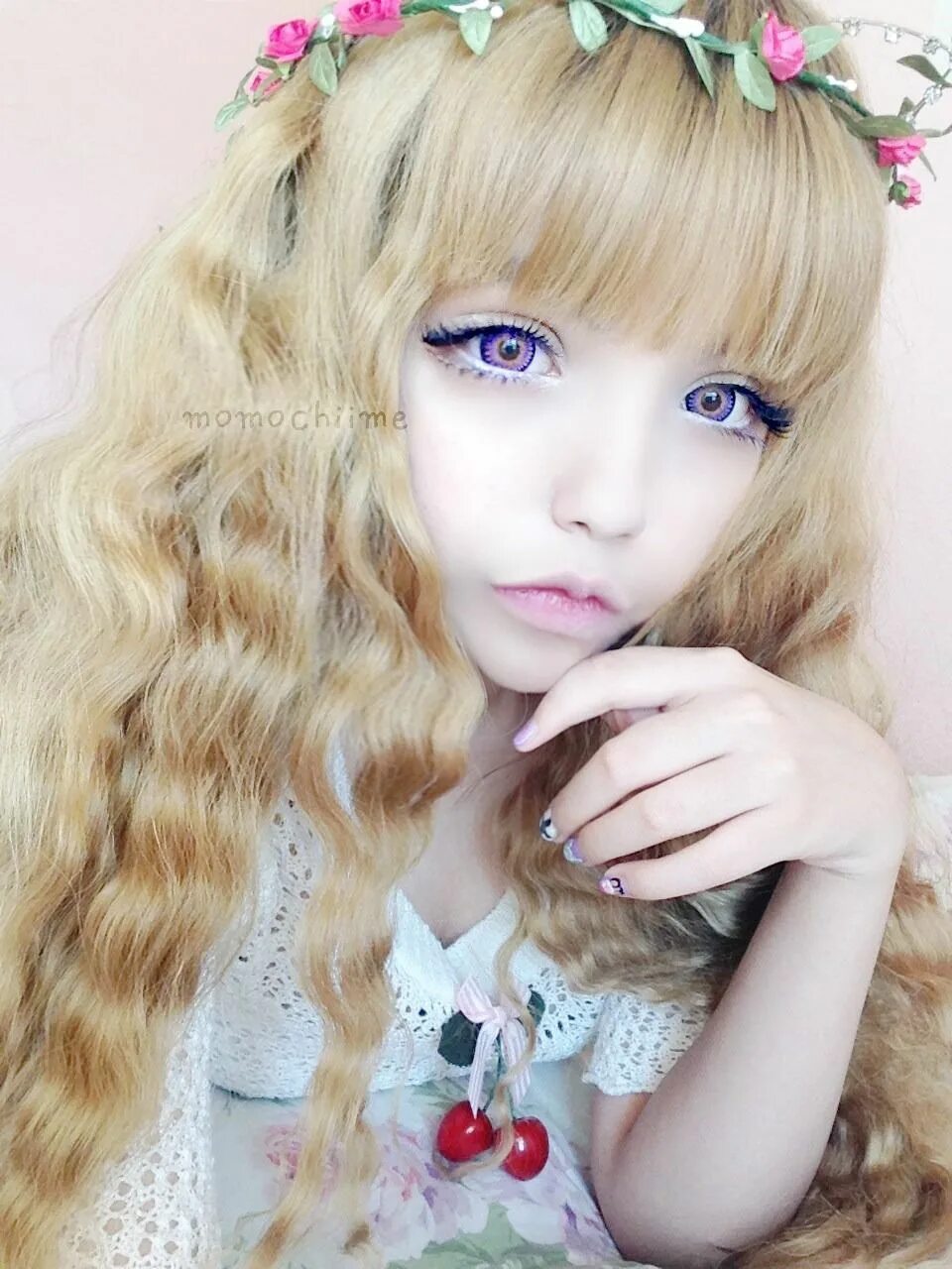 Кукольный макияж Kimchi Bambi violet Remember to get these from UNIQSO and to use my coupon code 