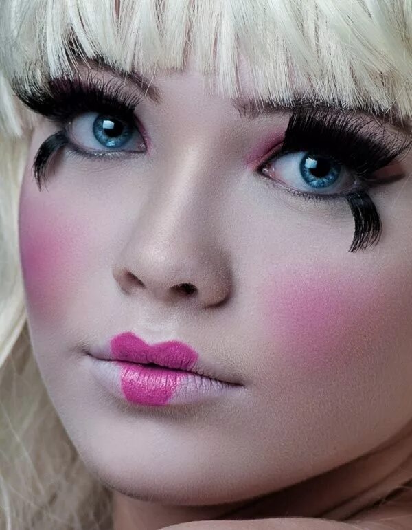 Кукольный макияж doll face Maquillaje con aerógrafo, Maquillaje de fantasía, Maquillaje de ojos c