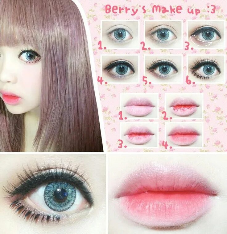 Кукольный макияж глаз Pin on Fashion Lolita makeup, Ulzzang makeup, Anime makeup