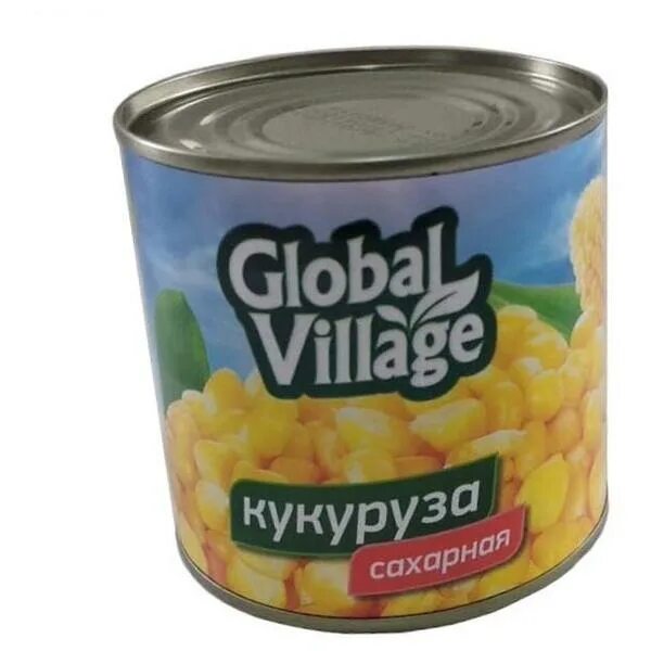 Кукуруза в банке фото Кукуруза сахарная Global Village жестяная банка 330 г 425 мл отзывы - Количество