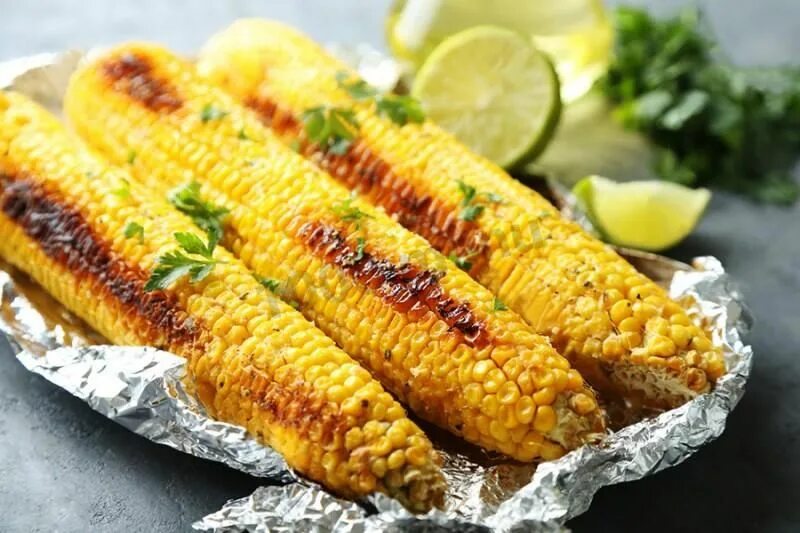 Кукуруза в духовке рецепт с фото Кукуруза, запеченная в фольге на мангале Проект Роспотребнадзора "Здоровое питан