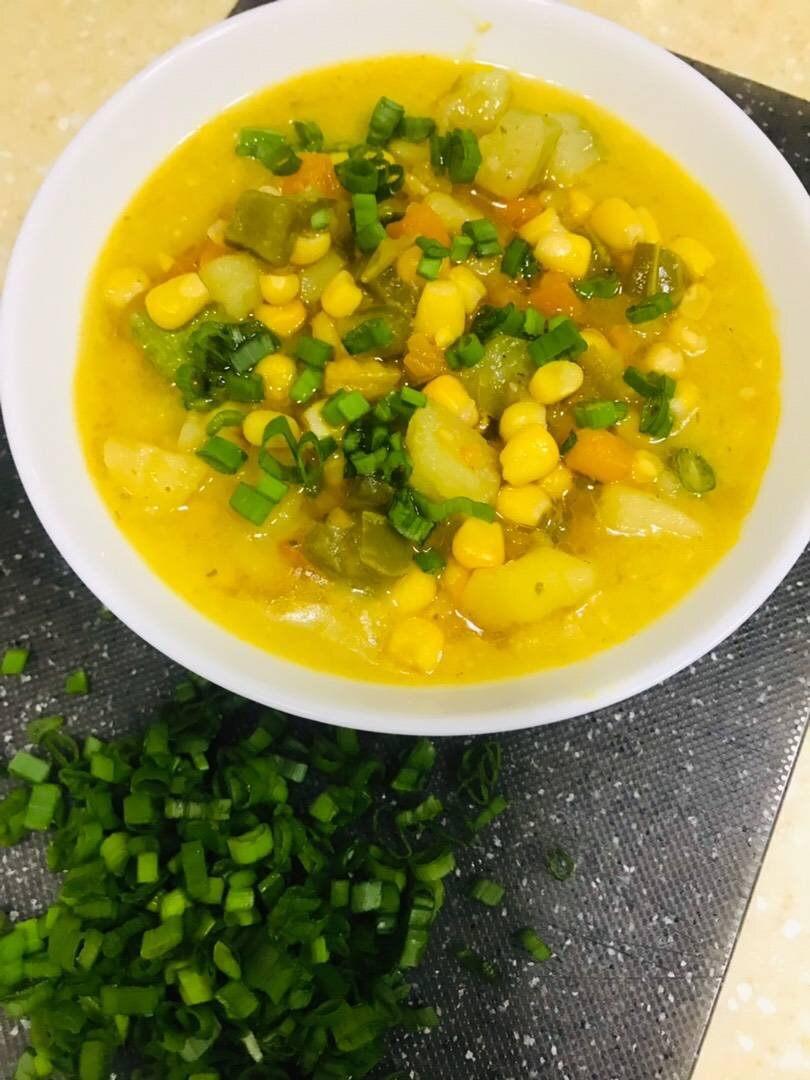 Кукурузный суп рецепт фото Кукурузный суп с овощами Овкусе.ру - Ежедневная готовка в радость! Пошаговые рец