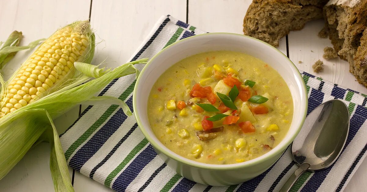 Кукурузный суп рецепт фото Кукурузный чаудер * Guilty Food