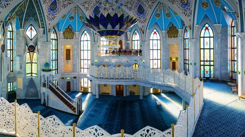 Кул шариф казань фото внутри Interiors of Famous Qol Sharif Mosque in Kazan, Russia Editorial Photography - I