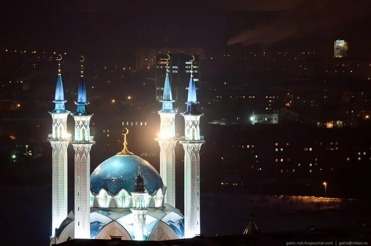 Кул шариф ночью фото Зимняя Казань с высоты. Часть 2 Город, Россия и Высота