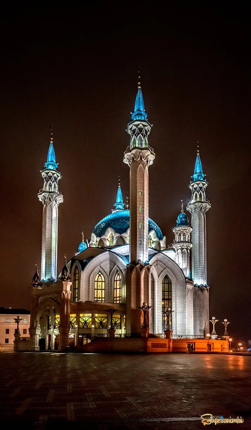 Кул шариф ночью фото Кул Шариф. Фотосайт СуперСнимки.Ру