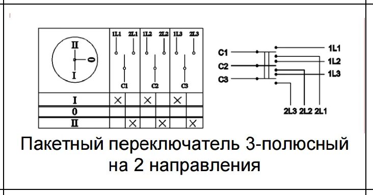 Кулачковый переключатель на 3 положения схема подключения Пакетный выключатель: что это такое и для чего нужен + схема подключения