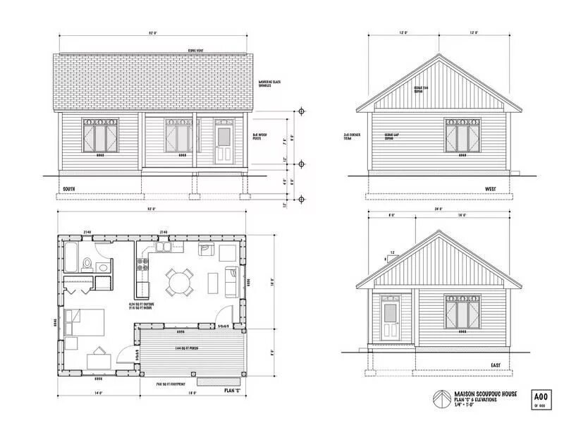 Кулчатыл чертежи дом проект Free Tiny House Plans: Free Beautiful Tiny House Plans - Fortikur Tiny house pla