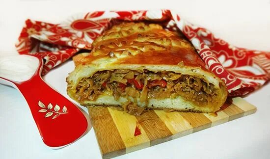 Кулебяка с капустой рецепт с фото Кулебяка с капустой (Russian Cabbage Pie "Coulibiac") Рецепт Национальная еда, И