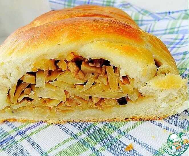 Кулебяка с капустой рецепт с фото пошагово Кулебяка с капустой и грибами - кулинарный рецепт
