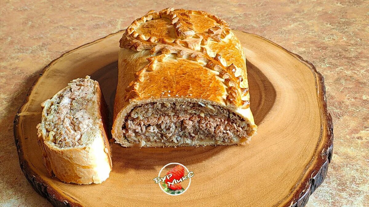 Кулебяка с мясом фото Рецепт 1861 года Кулебяка БурМикС - Канал со вкусом! Дзен