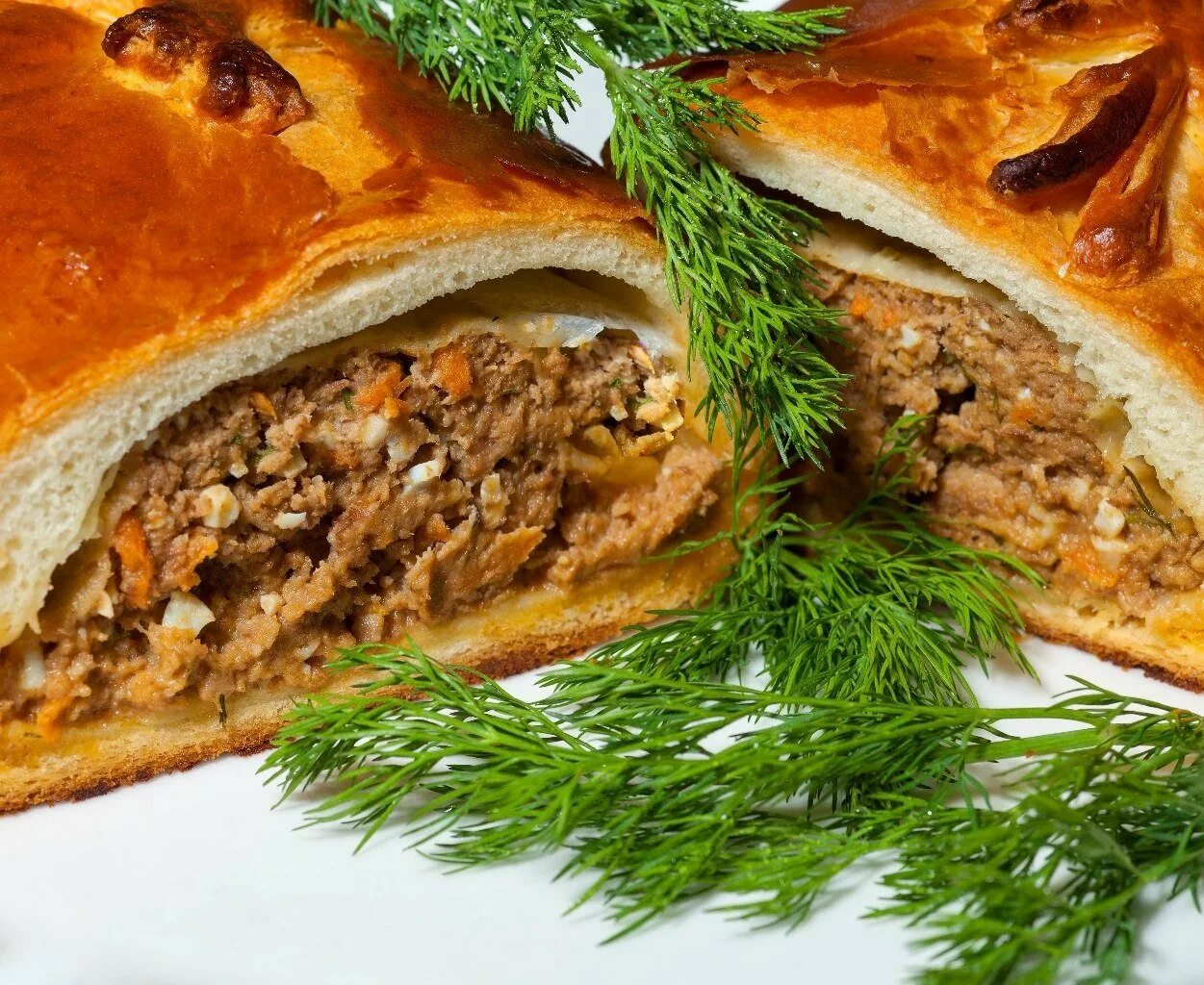 Кулебяка с мясом фото Кулебяка с мясом - CoffeePapa.ru