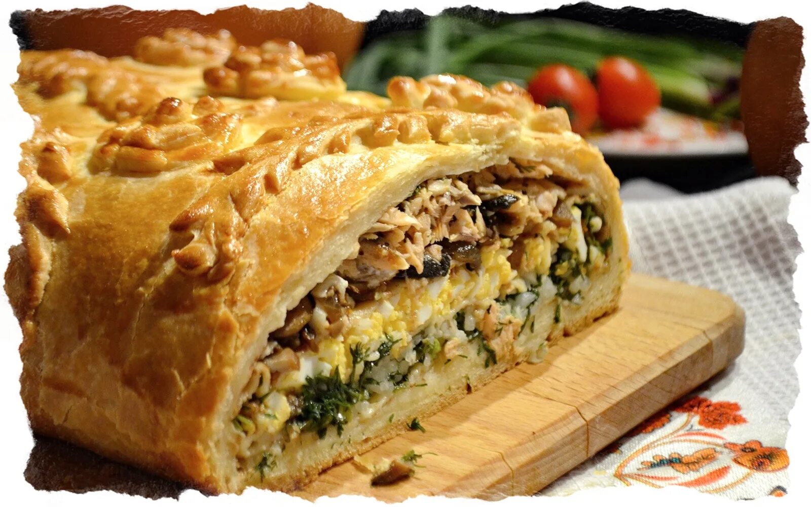Кулебяка с мясом рецепт с фото пошагово Кулебяка на четыре угла фото - Тоши Суши