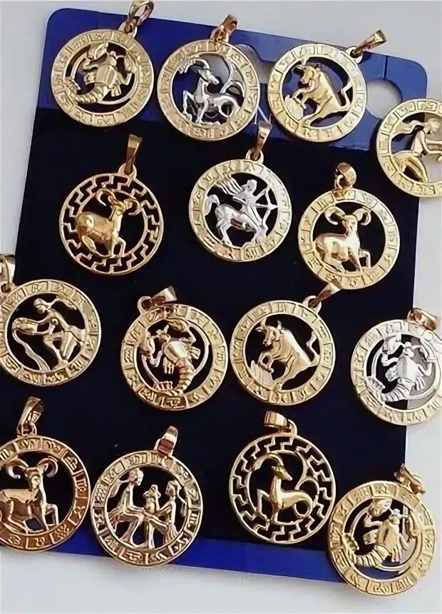 Кулоны из медицинского сплава под золото фото Кулон знак зодиака - цена 170 грн в каталоге Кулоны ✓ Купить аксессуары по досту