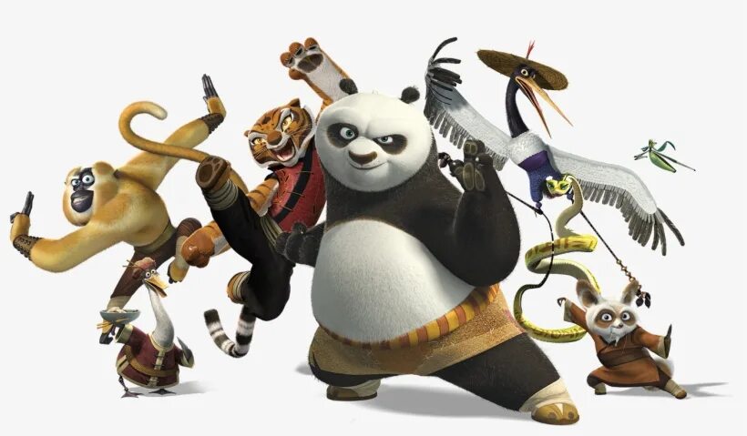 Кунфу панда фото героев Season 1 - Kung Fu Panda A Real Warrior Never Quits - 1500x850 PNG Download - PN