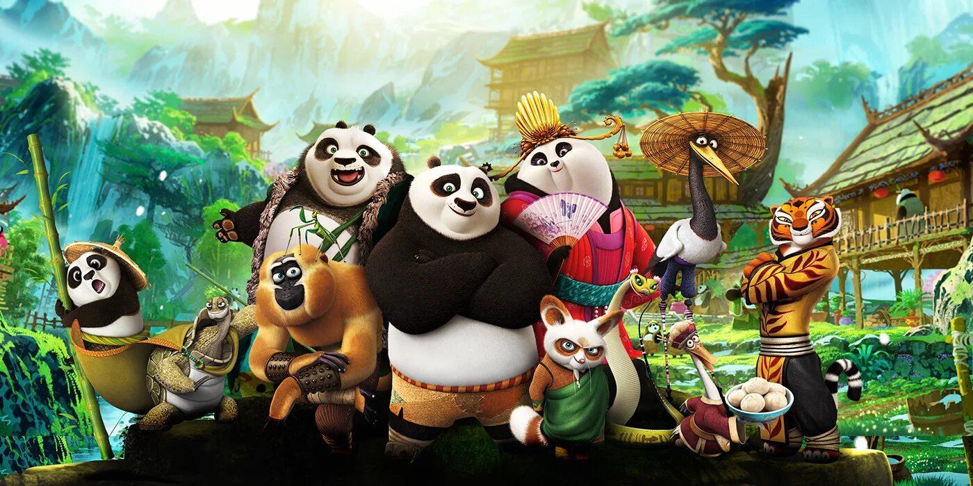 Кунфу панда фото героев Oriental Dreamworks Portfolio (For Kung Fu Panda 3) (3) Images :: Behance