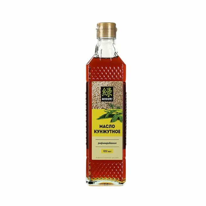Кунжутное масло фото бутылок Кунжутное масло Midori рафинированное 420 мл - купить с самовывозом в СберМаркет