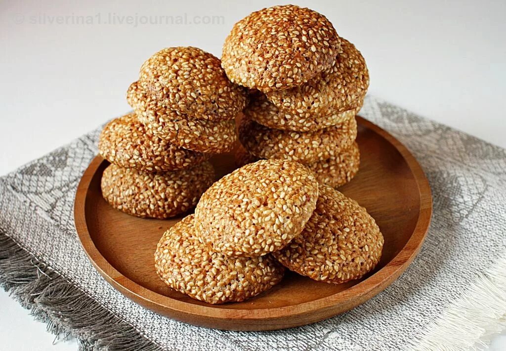 Кунжутное печенье фото Кунжутное печенье