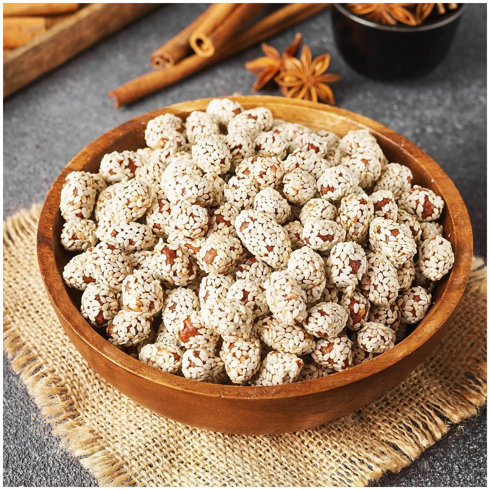 Кунжутные орехи фото Арахис сушёный в кунжуте с мёдом 1 кг вкусные отборные AliExpress
