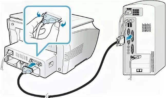 Куосера как подключить к компьютеру Приступая к работе на Samsung SCX 4100