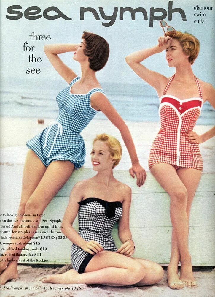 Купальник 50 годов фото swimsuits from the 1950s - Google Search Vintage bathing suits, Vintage swimsuit