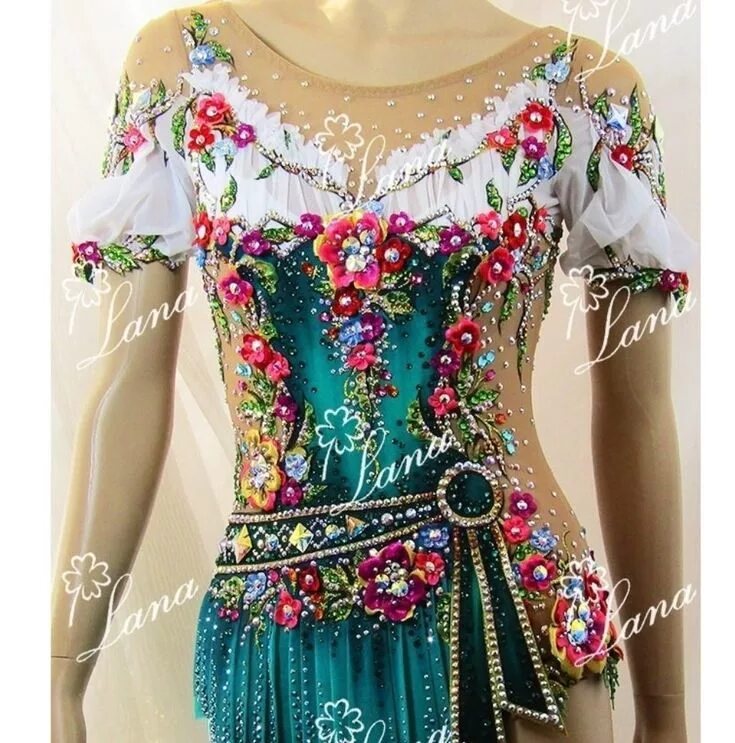 Купальник для художественной гимнастики русский народный фото Купальники (костюмы) для художественной гимнастики - Купальники (Работы других ш